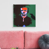 Edgar Allan Poe Pop Leinwanddruck (Insitu (Wohnzimmer))