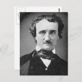 Edgar Allan Poe ~ Portrait 1849 Postkarte (Vorne/Hinten)