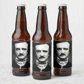Edgar Allan Poe Portrait Bierflaschenetikett (Flaschen)