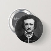 Edgar Allan Poe Portrait Button (Vorne & Hinten)