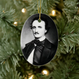 Edgar Allan Poe Portrait | Keramik Ornament