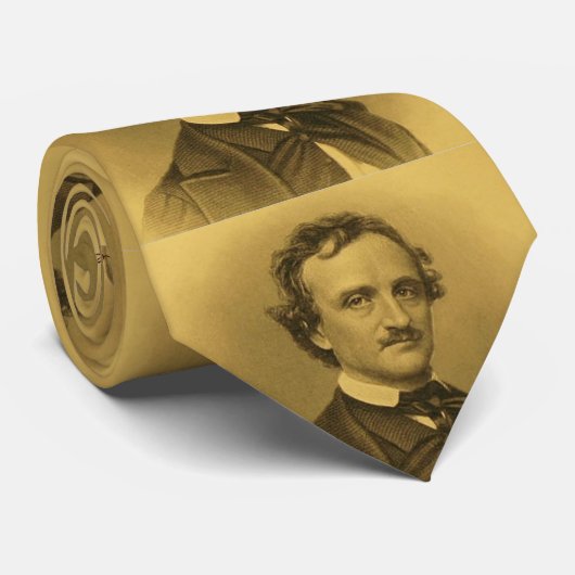 Edgar Allan Poe Portrait Krawatte (Gerollt)