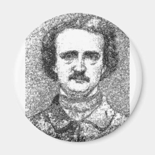 Edgar Allan Poe Portrait Magnet (Vorne)