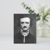 Edgar Allan Poe Portrait Postkarte (Stehend Vorderseite)