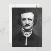 Edgar Allan Poe Portrait Postkarte (Vorne/Hinten)