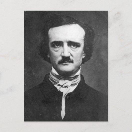 Edgar Allan Poe Portrait Postkarte (Vorderseite)