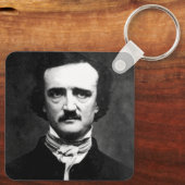 Edgar Allan Poe Portrait Schlüsselanhänger (Rückseite)