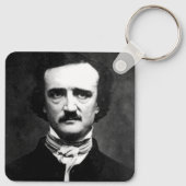 Edgar Allan Poe Portrait Schlüsselanhänger (Rückseite)