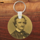 Edgar Allan Poe Portrait Schlüsselanhänger (Vorderseite)