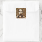 Edgar Allan Poe Portrait Square Stickers (Tasche)