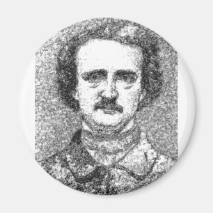 Edgar Allan Poe Porträt Magnet