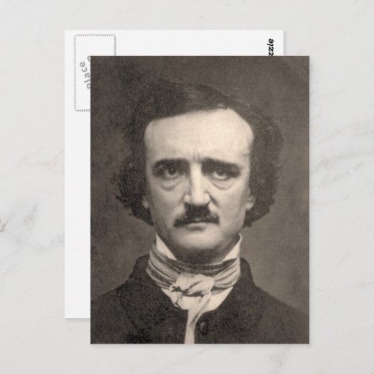 Edgar Allan Poe Postkarte (Vorne/Hinten)