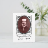 Edgar Allan Poe Postkarte (Stehend Vorderseite)