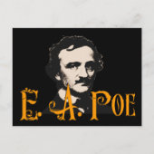 Edgar Allan Poe Postkarte (Vorderseite)
