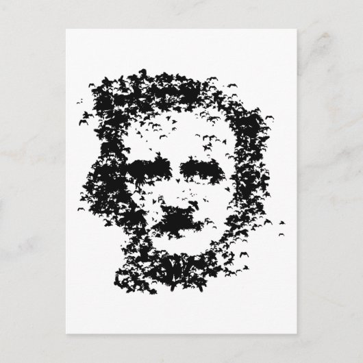 Edgar Allan Poe Postkarte (Vorderseite)