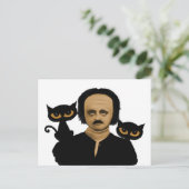 edgar allan poe postkarte (Stehend Vorderseite)