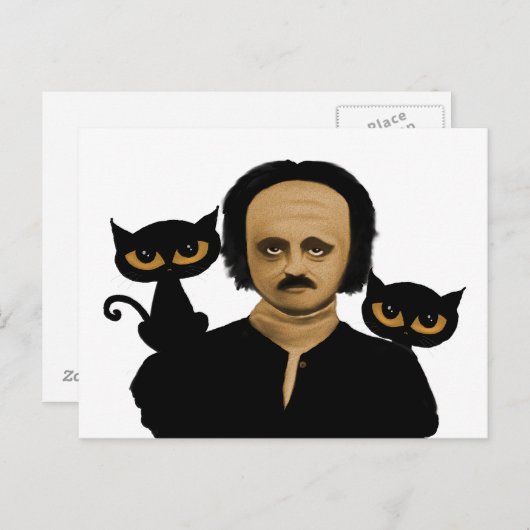 edgar allan poe postkarte (Vorne/Hinten)
