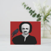 edgar allan poe postkarte (Stehend Vorderseite)