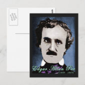 Edgar Allan Poe Postkarte (Vorne/Hinten)