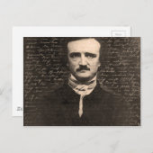 Edgar Allan Poe Postkarte (Vorne/Hinten)