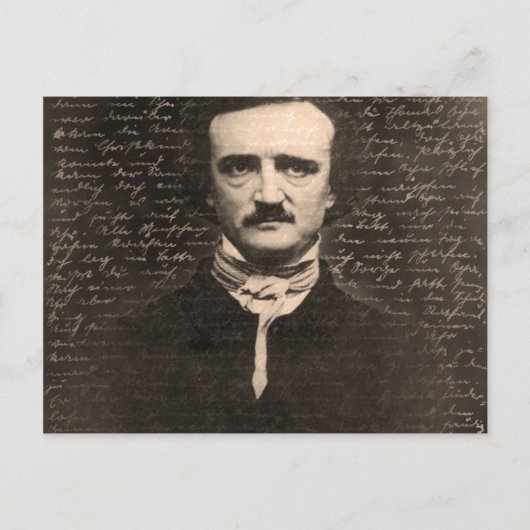 Edgar Allan Poe Postkarte (Vorderseite)