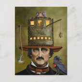 Edgar Allan Poe Postkarte (Vorderseite)