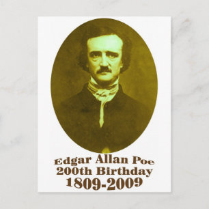 Edgar Allan Poe Postkarte