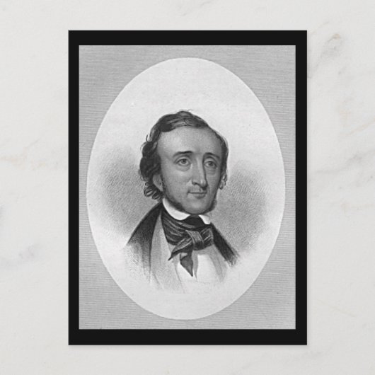 Edgar Allan Poe Postkarte (Vorderseite)