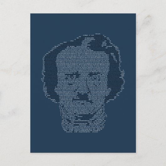 Edgar Allan Poe Postkarte (Vorderseite)