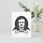 Edgar Allan Poe Postkarte (Stehend Vorderseite)