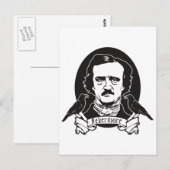 Edgar Allan Poe Postkarte (Vorne/Hinten)