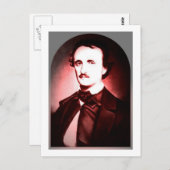 Edgar Allan Poe Postkarte 1 (Vorne/Hinten)
