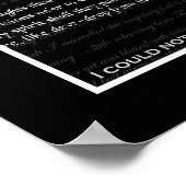 Edgar Allan Poe Print Poster (Ecke)