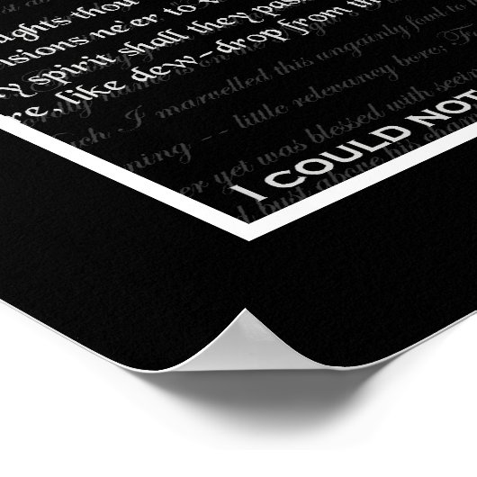 Edgar Allan Poe Print Poster (Ecke)