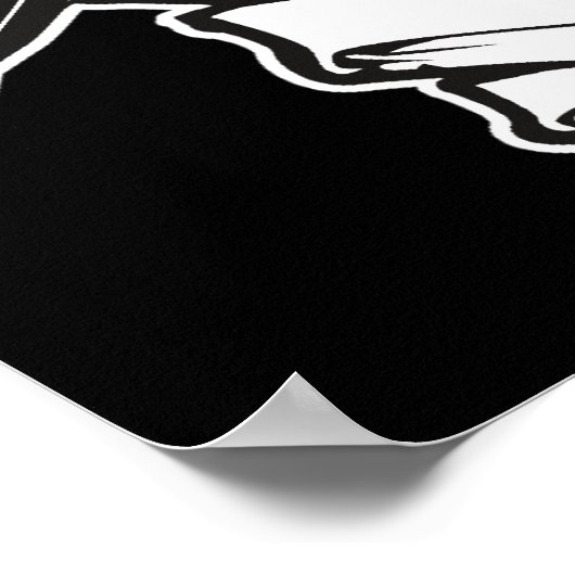 Edgar Allan Poe Print Poster (Ecke)