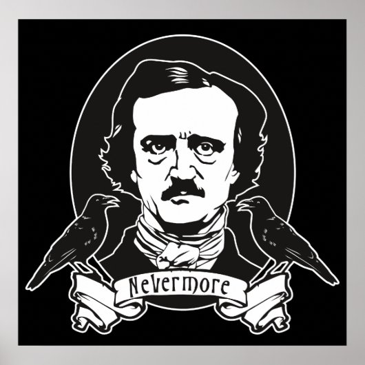 Edgar Allan Poe Print Poster (Vorne)