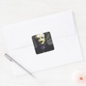Edgar Allan Poe Quadratischer Aufkleber (Umschlag)