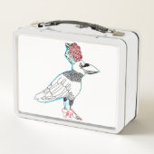 Edgar Allan Poe-Rabe Metall Brotdose (Rückseite)