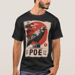 Edgar Allan Poe Raven Gothic Literature Design T-Shirt