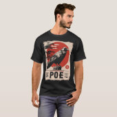Edgar Allan Poe Raven Gothic Literature Design T-Shirt (Vorne ganz)