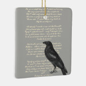 Edgar Allan Poe "Raven" Keramikornament (Rechts)