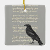 Edgar Allan Poe "Raven" Keramikornament (Vorderseite)