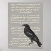 Edgar Allan Poe "Raven" Poster (Vorne)