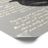Edgar Allan Poe "Raven" Poster (Ecke)