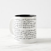Edgar Allan Poe "Raven"-Tasse Zweifarbige Tasse (Vorderseite Links)