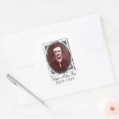 Edgar Allan Poe Runder Aufkleber (Umschlag)