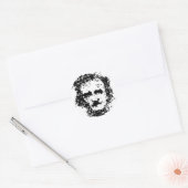 Edgar Allan Poe Runder Aufkleber (Umschlag)