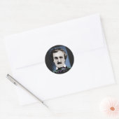 Edgar Allan Poe Runder Aufkleber (Umschlag)