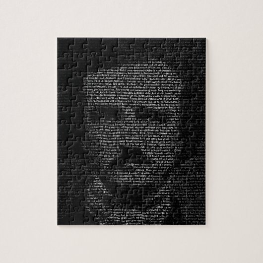 Edgar Allan Poe (Schriftbild) Puzzle (Vertikal)