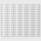 Edgar Allan Poe Signature Geschenkpapier (Flach)